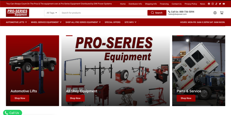 Pro Series Equipment: Automotive Lifts for Garages & Shops – Pro-Series ...